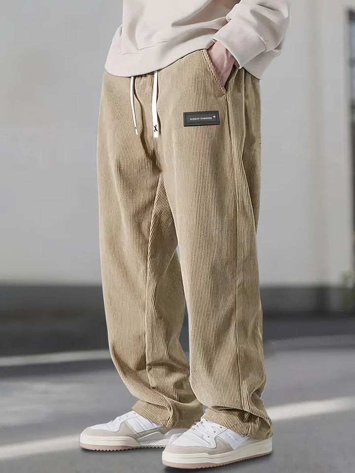 Asher - Straight Leg Pants With Drawstring Waist