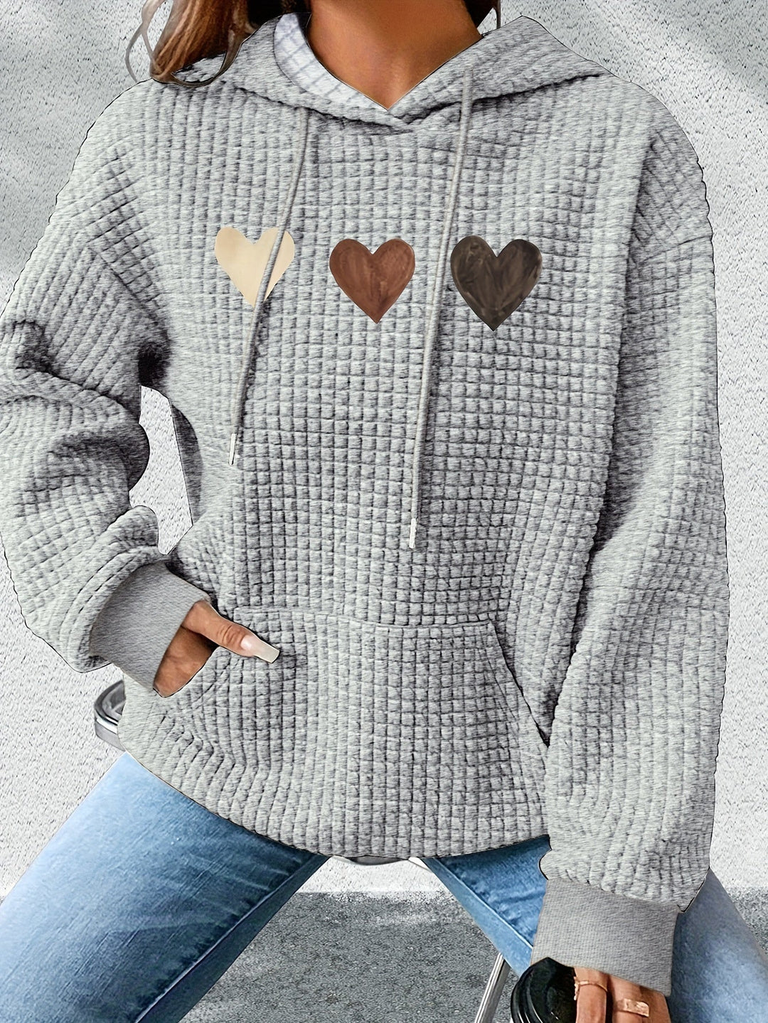 Urmela - Casual Polyester Hoodie With Pockets
