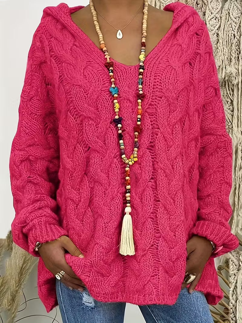 Miette - Casual Long Sleeve Knitted Sweater