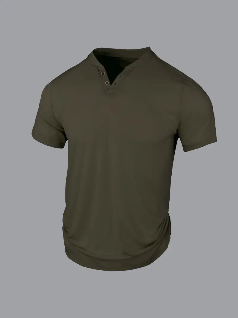 Eligio - Knitted T-Shirt With Button