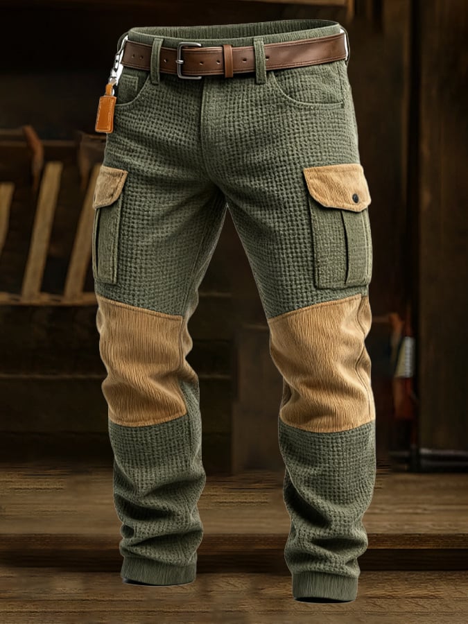 Chapman - Retro Outdoor Adventure Waffle Corduroy Pant With Pocket
