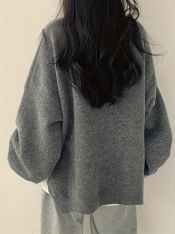 Pearline - Crew Neck Long Sleeve Sweater