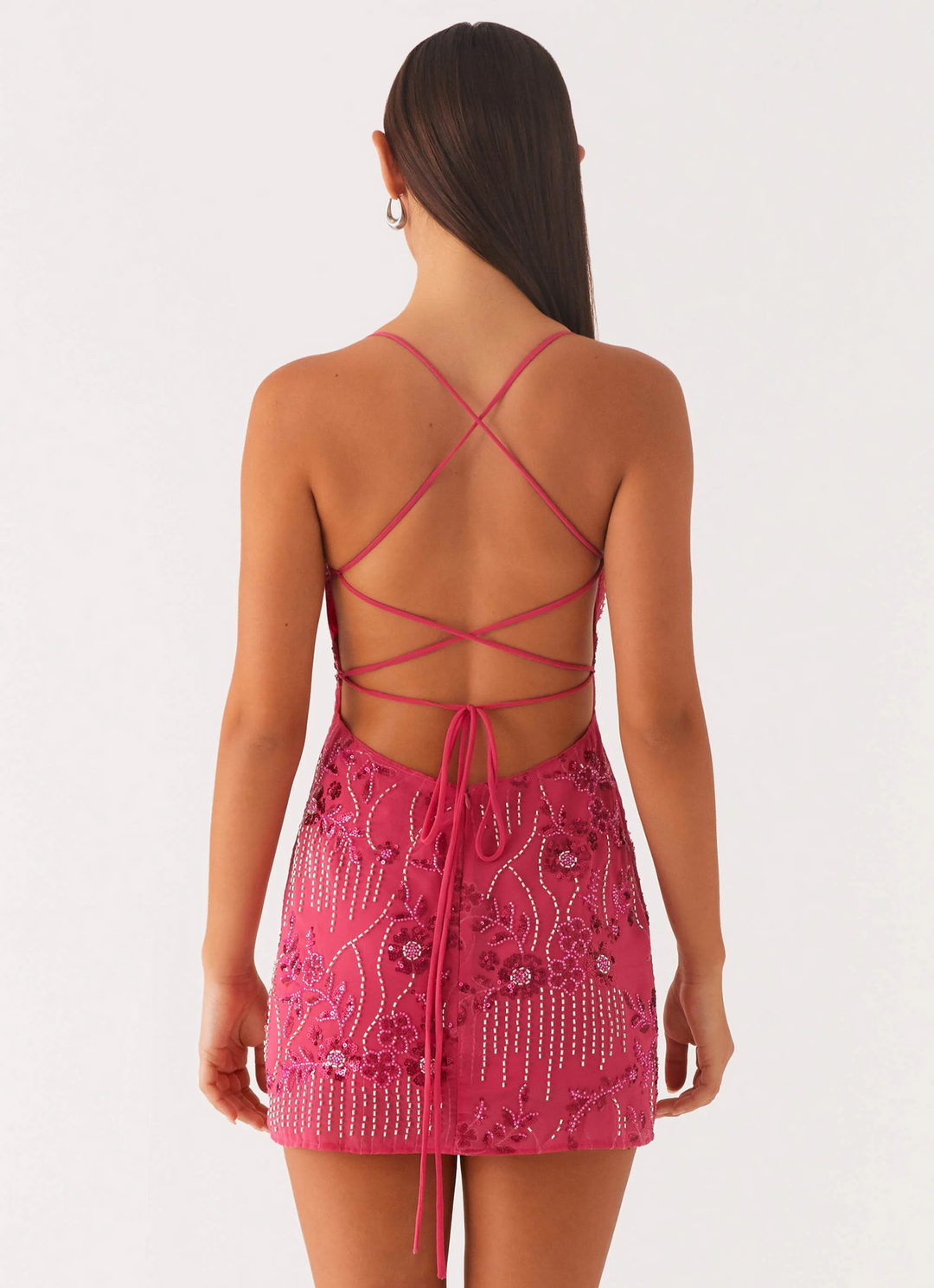 Kylina - Sequined Strapless Dress