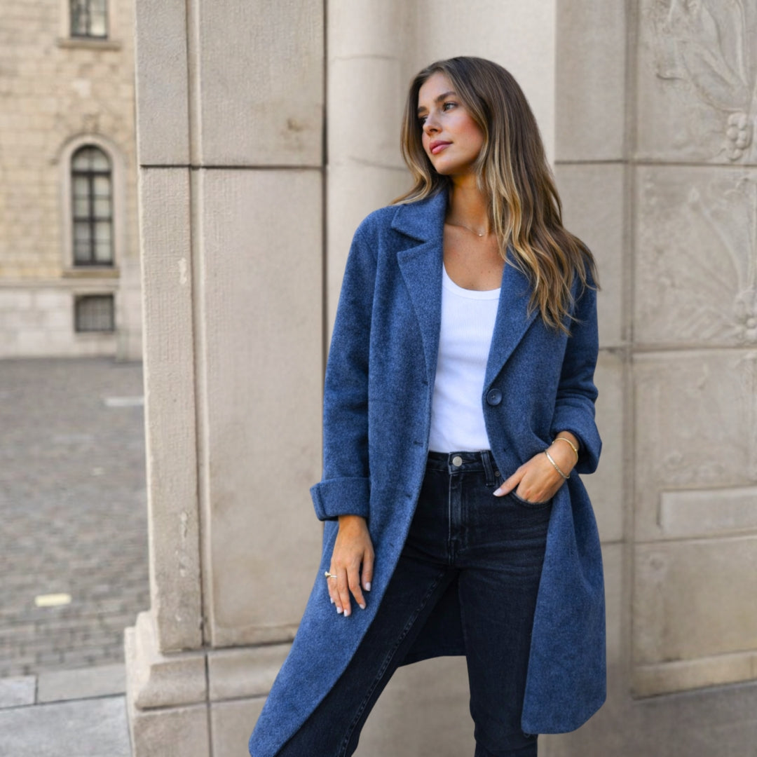 Annita - Elegant Button-Up Coat