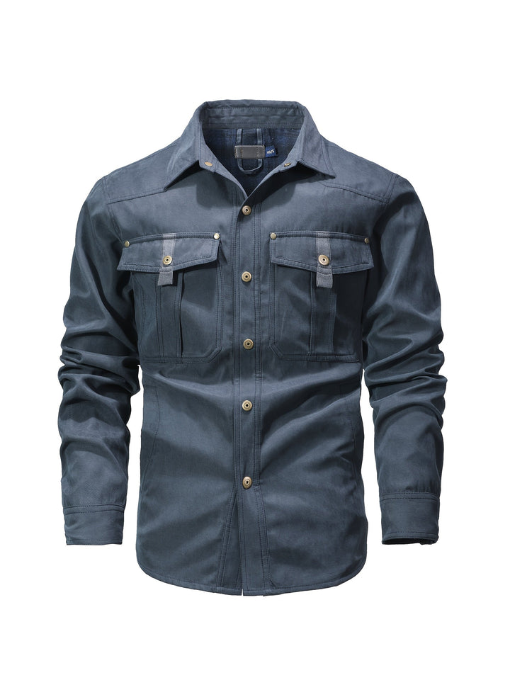 Evrypidis - Casual Long Sleeve Cargo Jacket