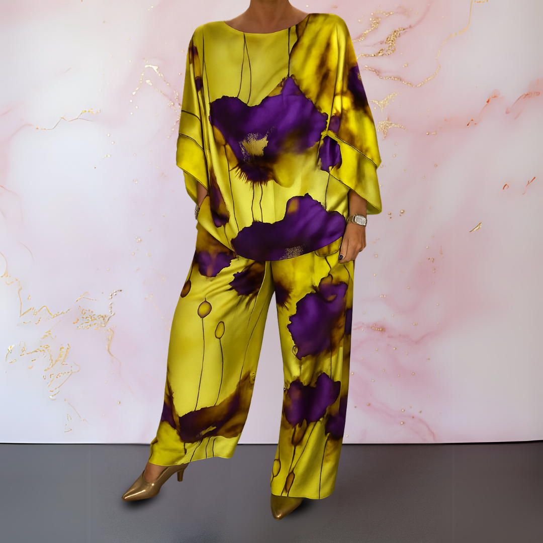 Pelaez - Elegant Printed Two Piece Set