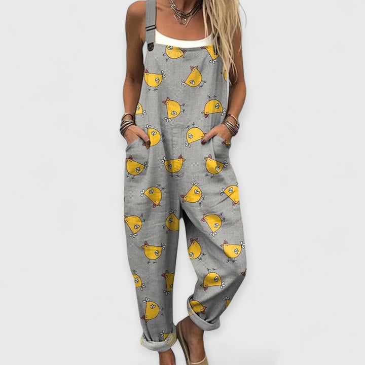 Althea - Wide Vintage Jumpsuit Handmade For a Unique Style