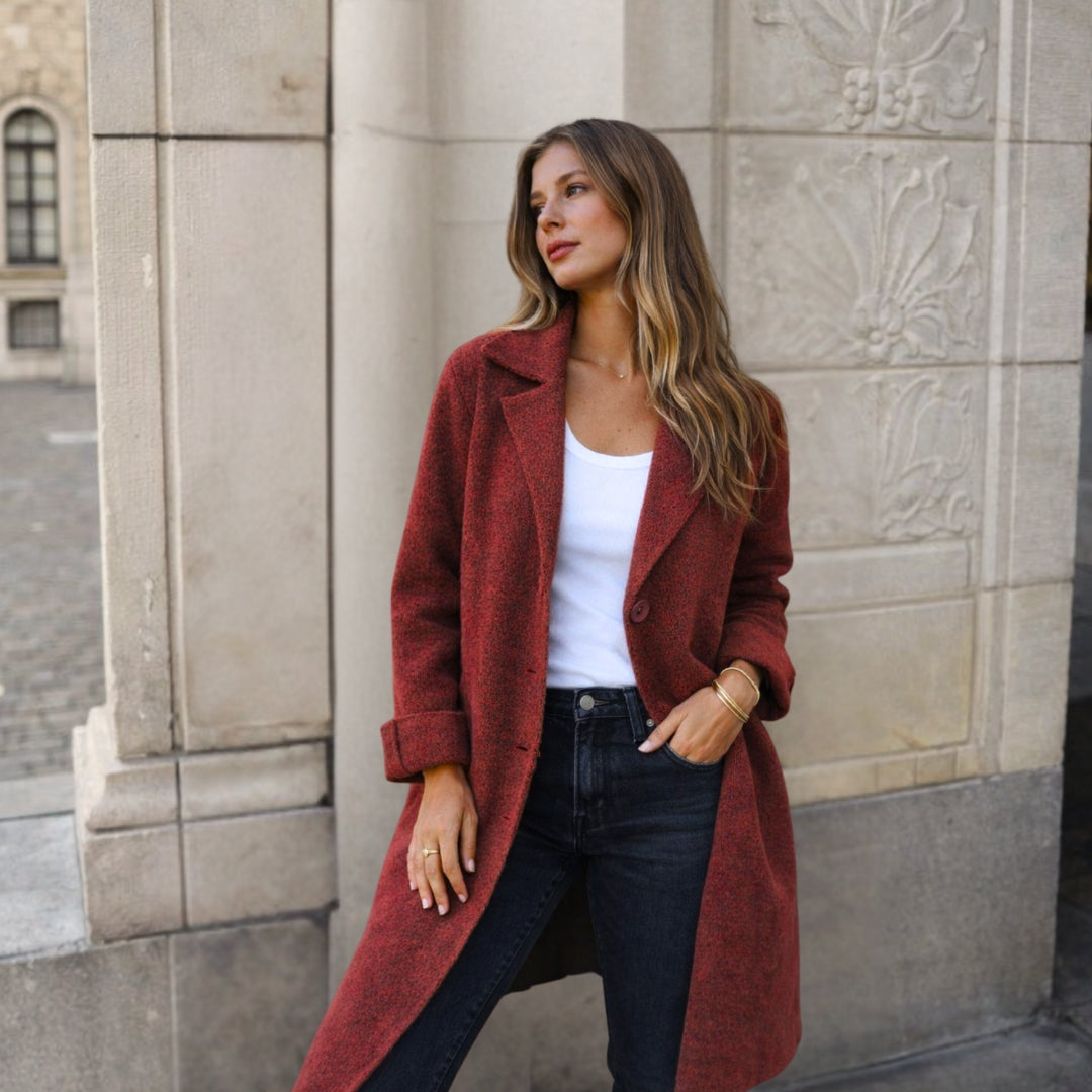 Annita - Elegant Button-Up Coat