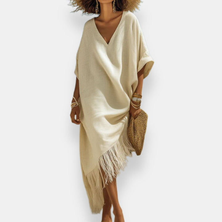 Taciana - Fringed Kaftan Dress