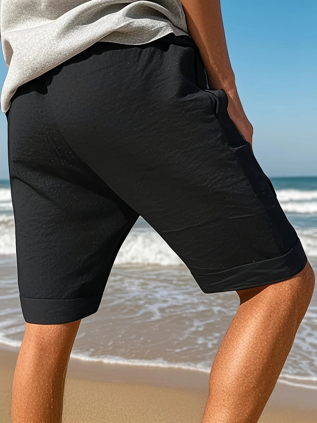 Callan - Casual Linen Shorts With Pocket