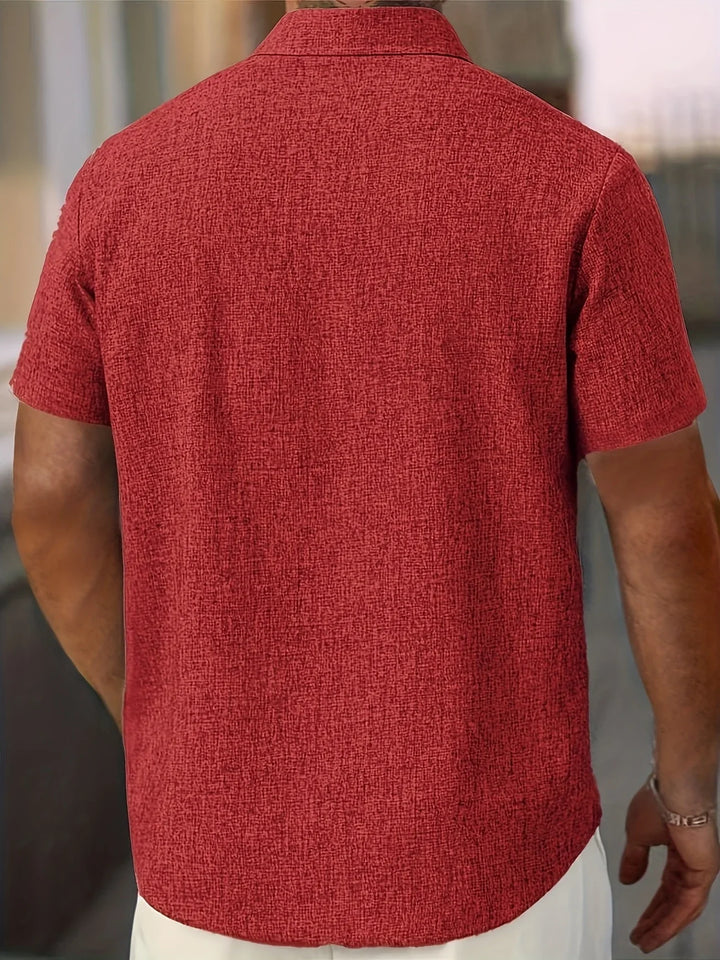 Dwight - Lightweight Linen Blend Short Sleeve Shirt