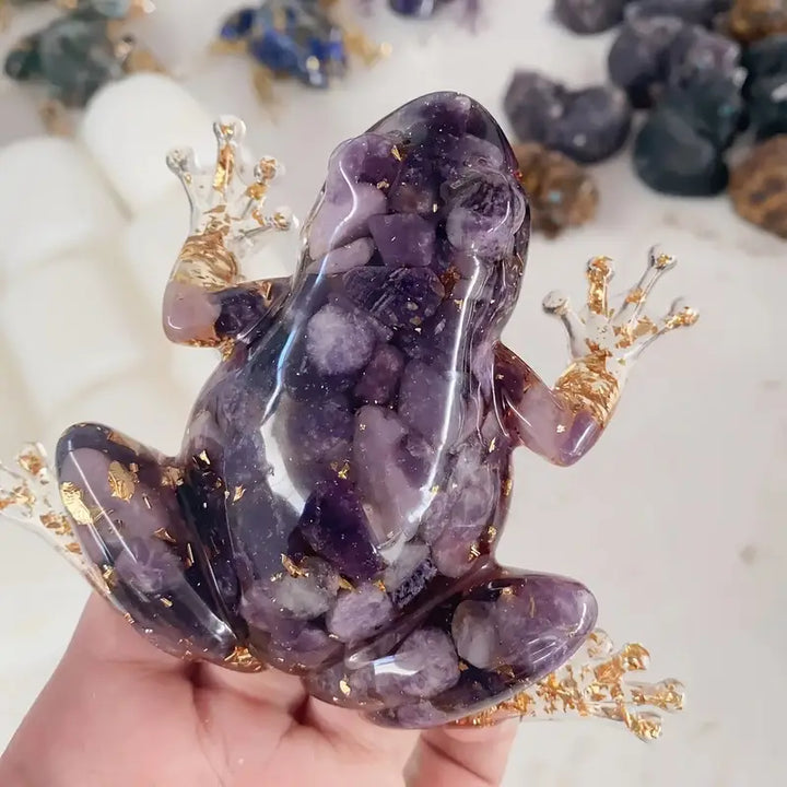 Frostone - Crystal Frog Sculpture For Home Decoration