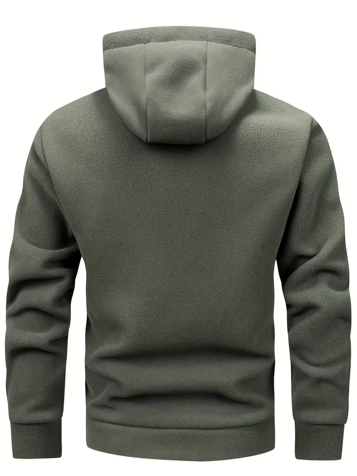 Aubin - Long Sleeve Zip-Up Hoodie With Pockets