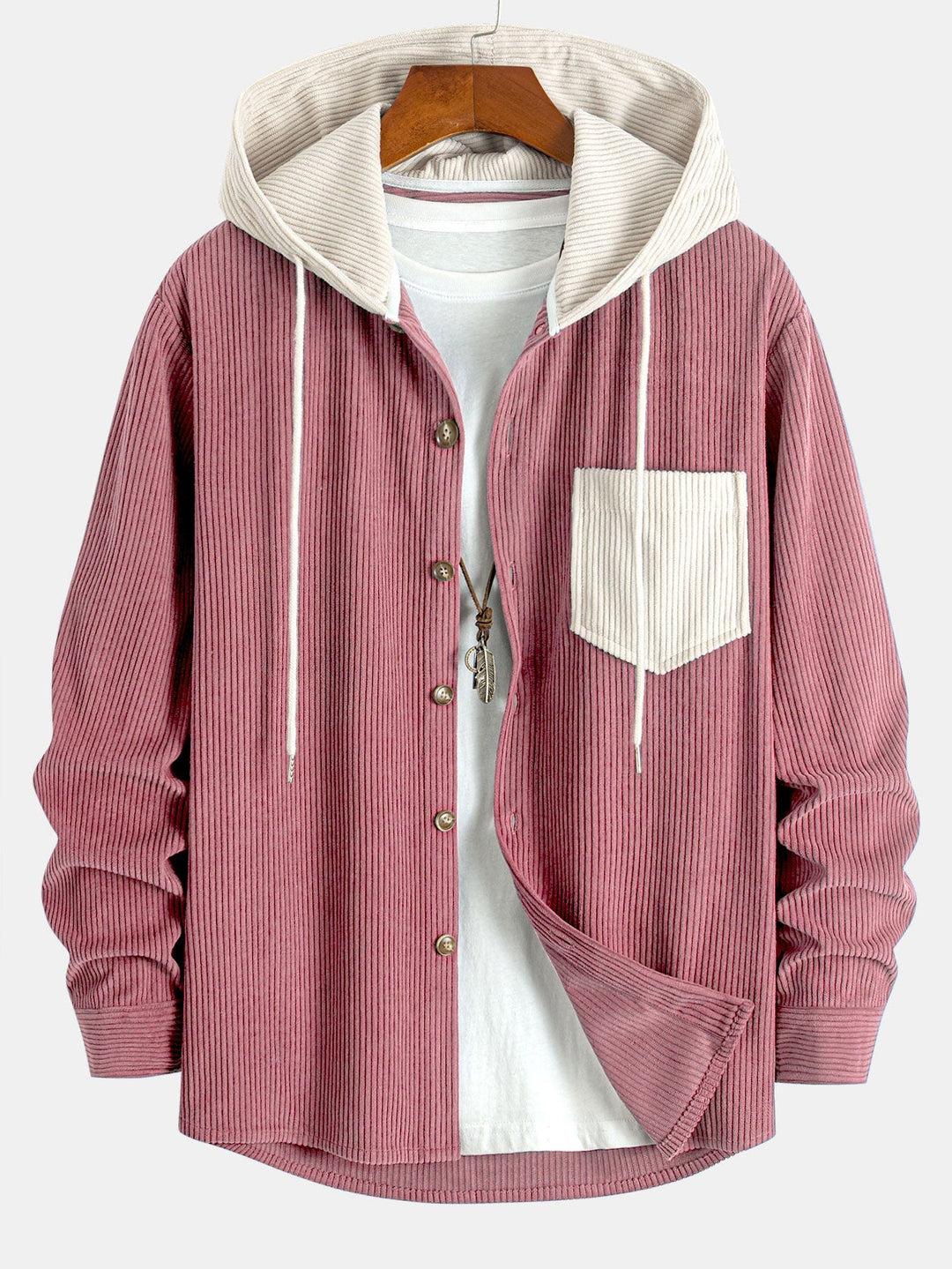 Oren - Long Sleeve Hooded Shirt