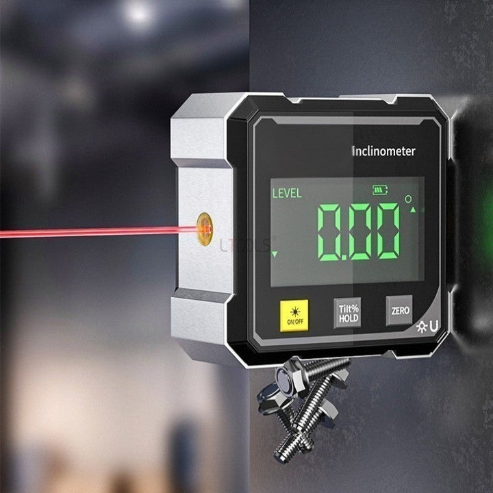 MagPro - 4 Sided Magnetic Digital Protractor With Laser