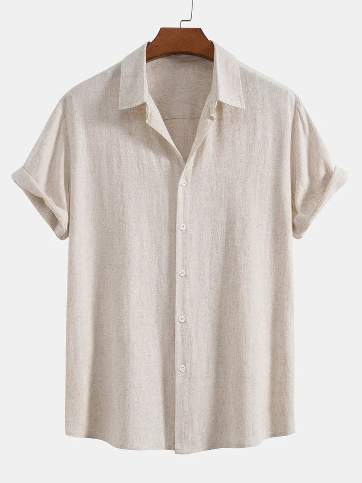 Booker - Linen Blend Shirt With Straight Trouser