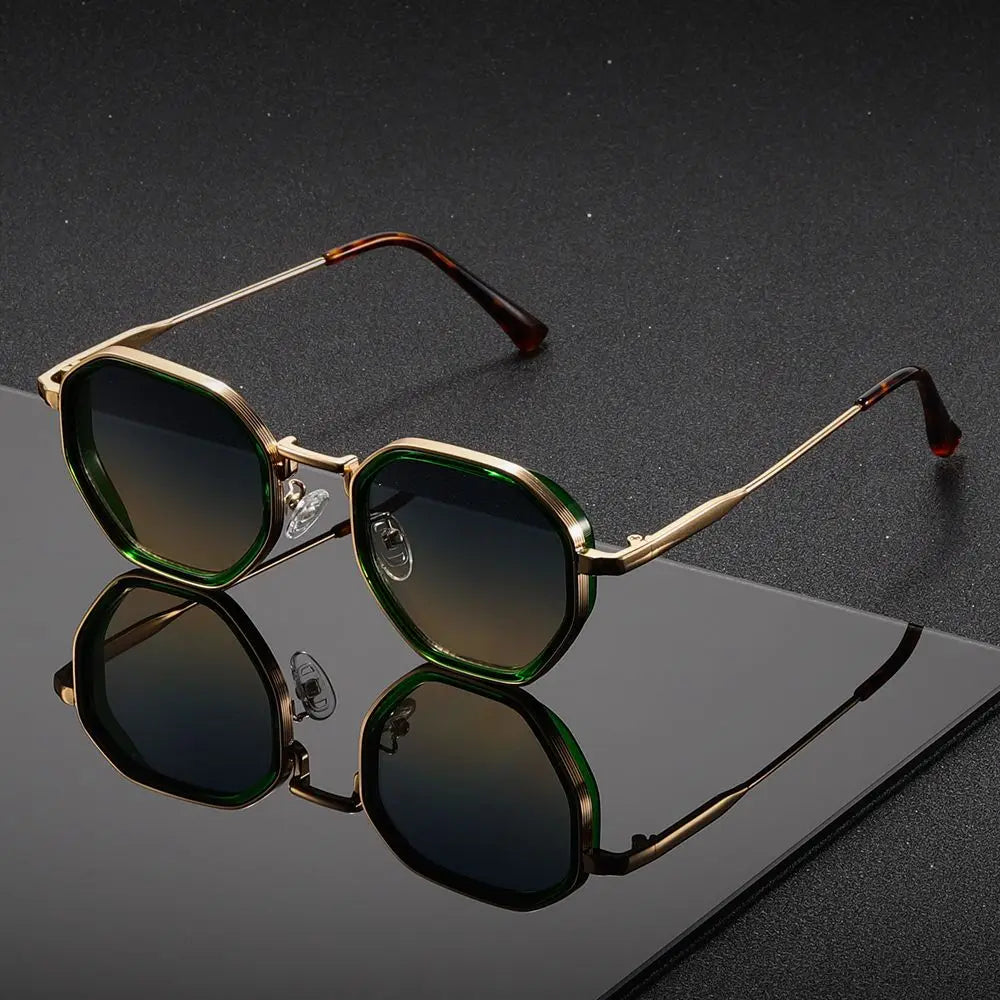 Velmora - Stylish Octagon Sunglasses With UV Protection