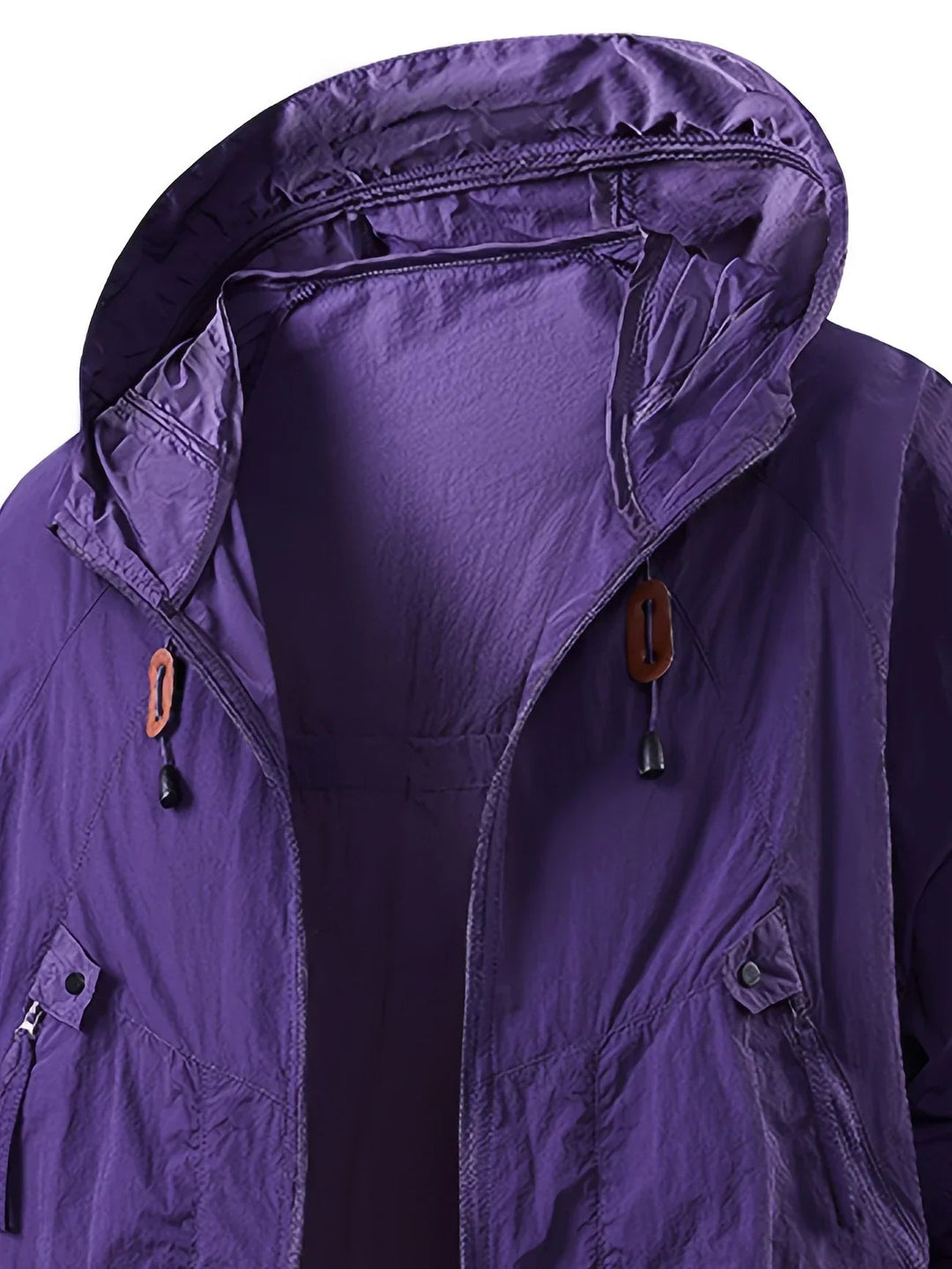 Vrenda - Long Sleeve Hooded Jacket With Pocket