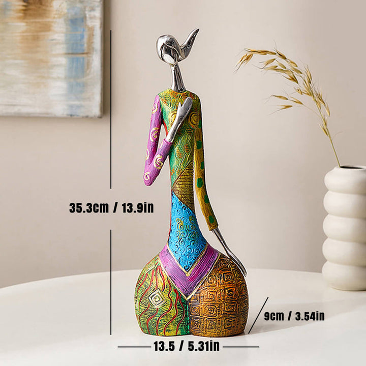 ArtMira - Abstract Colorful Woman Statues
