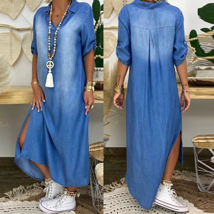 Korinna - V Neck Maxi Dress