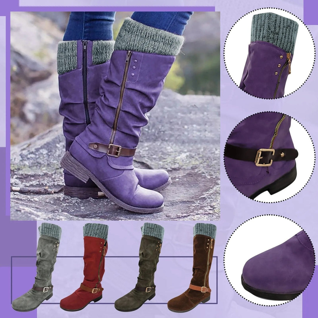 Zymara - Ankle Boots With Side Zipper