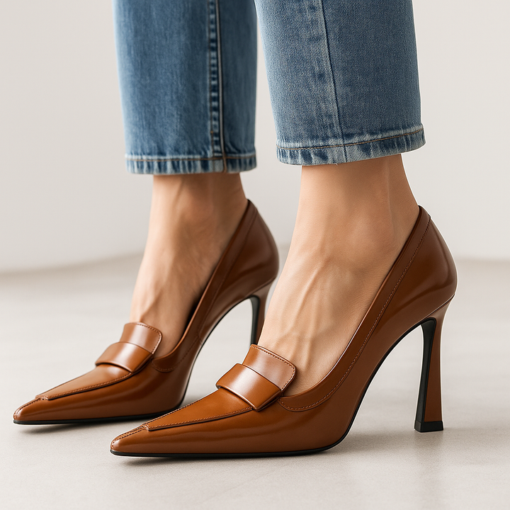 Kimiko - Patent Leather Pointed Toe Pumps
