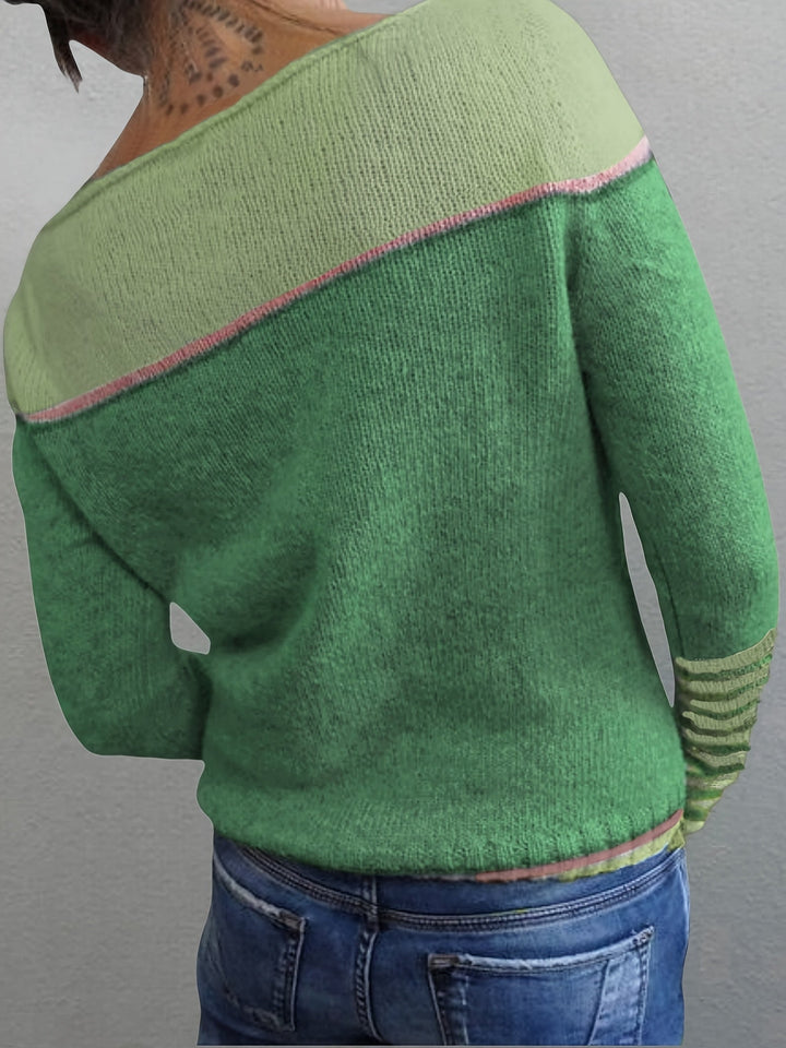 Katharina - Long Sleeve Striped Sweater