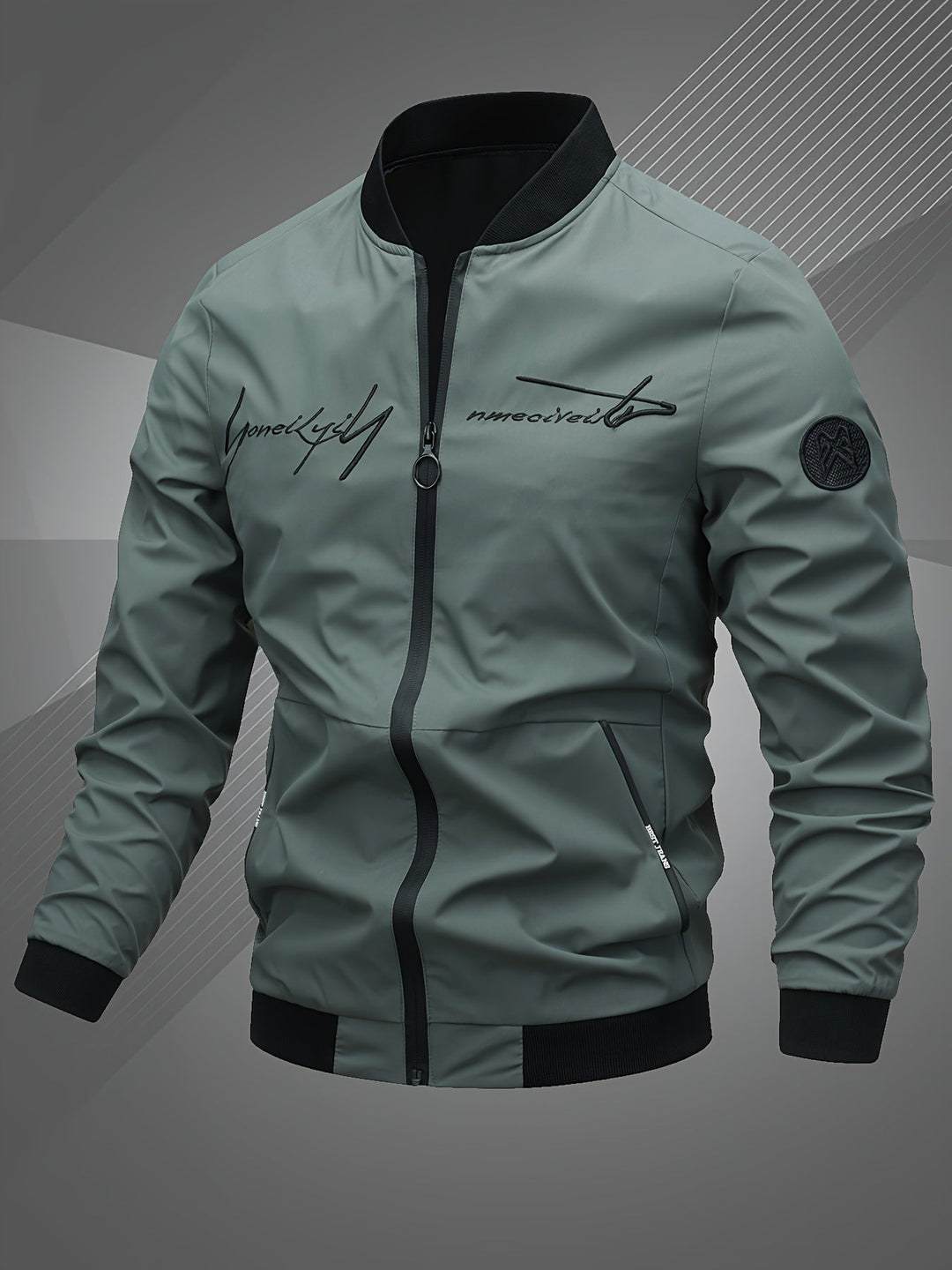 Hammond - Casual Long Sleeve Bomber Jacket