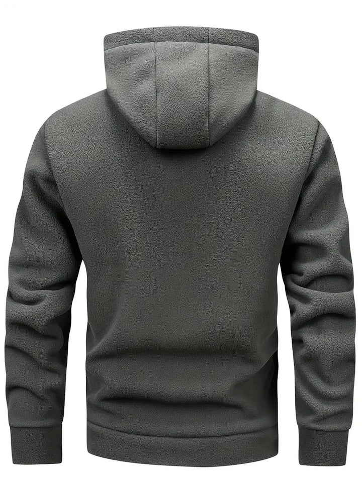 Aubin - Long Sleeve Zip-Up Hoodie With Pockets