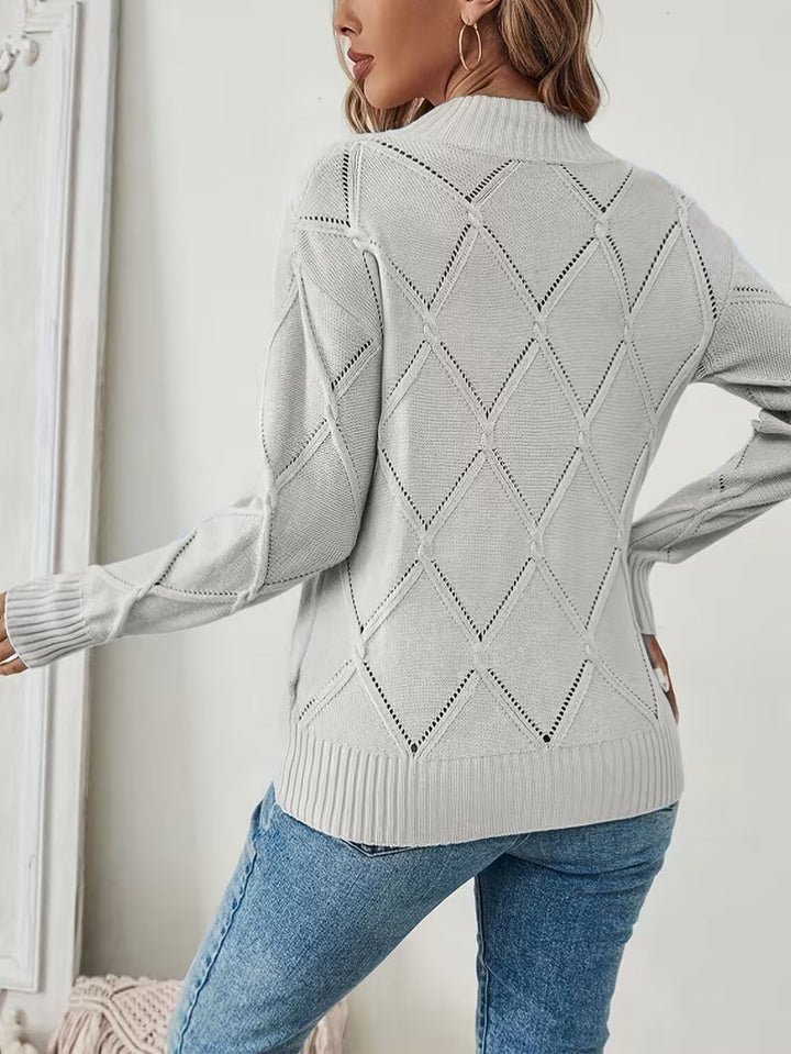 Thalina - Round Neck Knitted Sweater