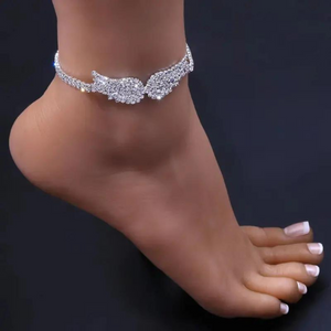 Clarira - Adjustable Angel Wings Anklet