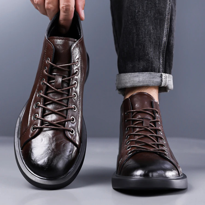 Ailton - Leather Lace Boots