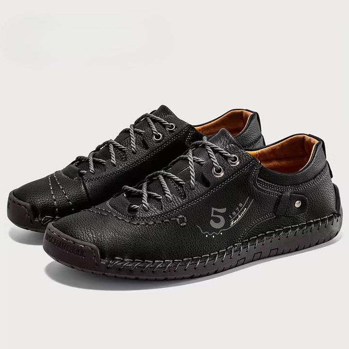 Vortexgrid - Lace Up Stitching Shoes