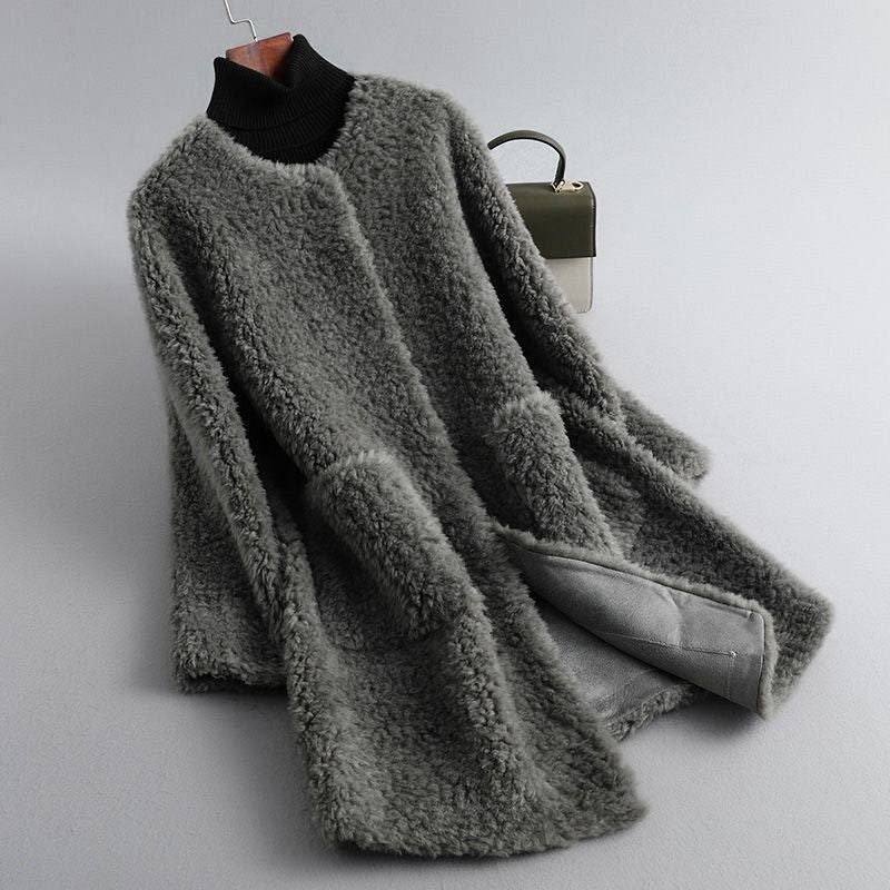 Tahliaa - Teddy Fleece Coat Wth Pockets