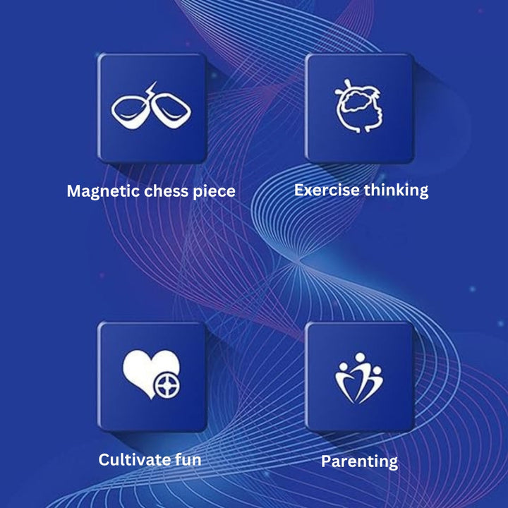 MagnoPlay - Magnetic Chess Set Board Game For Fun And Learning