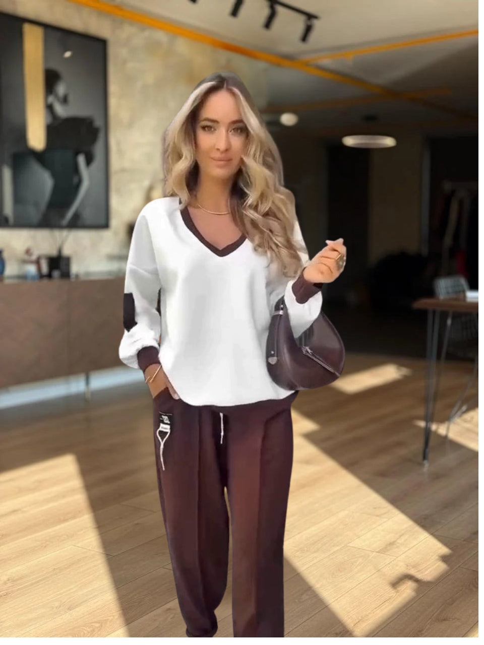 Valene - Casual Pants With Elastic Waist And Pockets