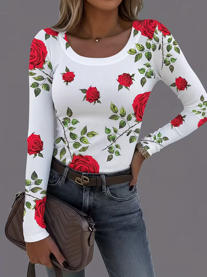Rabiye - Square-Neck Floral Printed Top