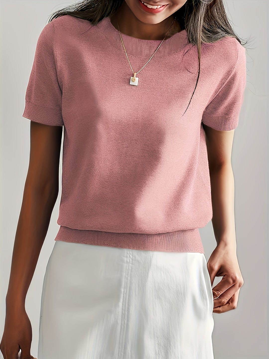 Jacquie - High Elasticity Casual T-Shirt
