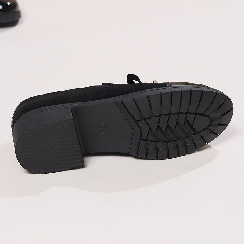 Virna - Elegant Non-Slip Loafers With Bow