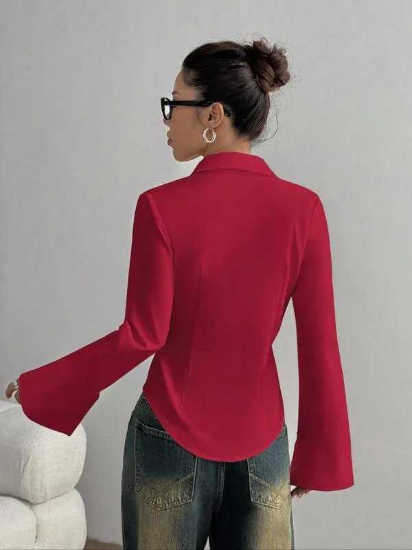 Ellera - Casual Long Sleeved Slim Fit Shirt
