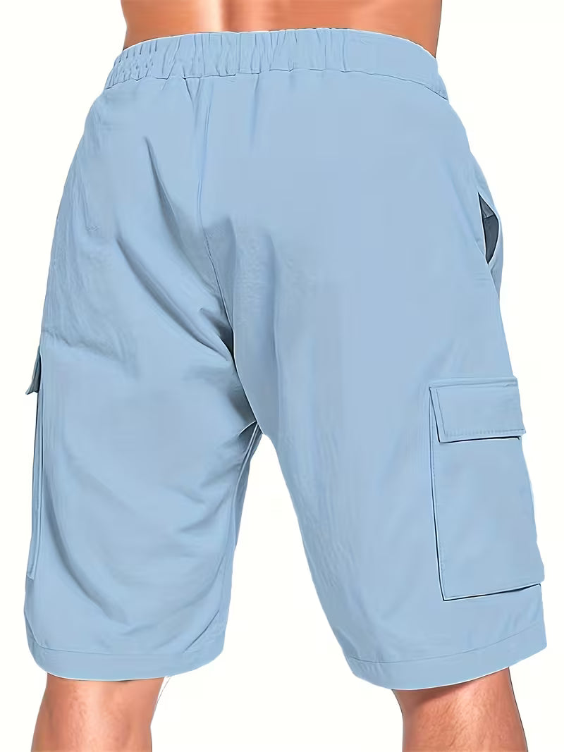Raekwon - Linen Shorts With Drawstring Elastic Waist