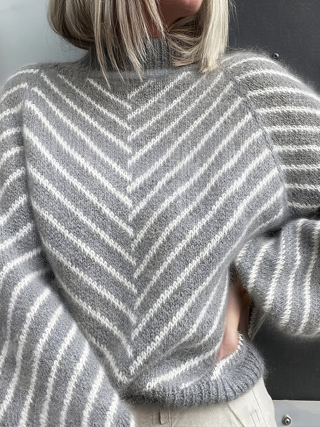 Klarysa - Casual Long Sleeve Knitted Sweater