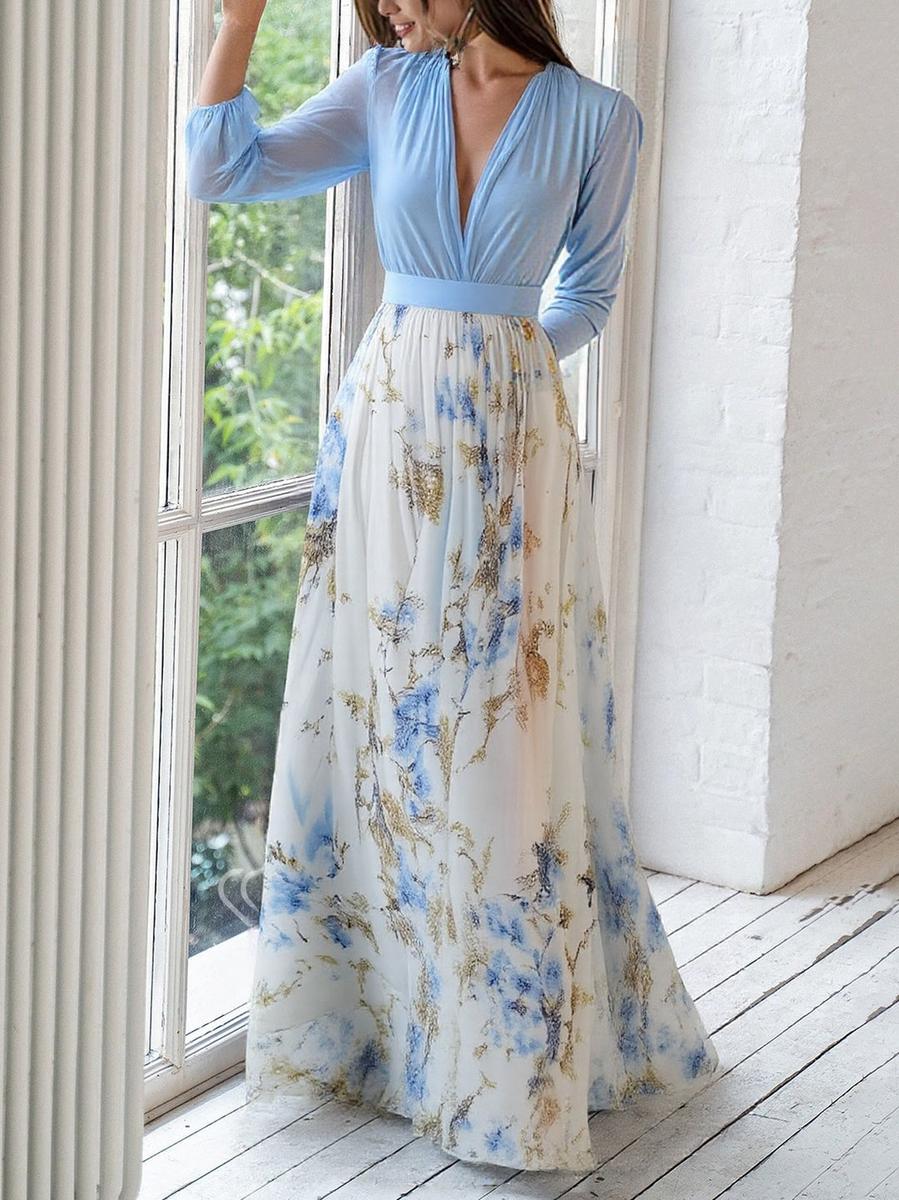 Jeweel - Long Dress With Floral Prints