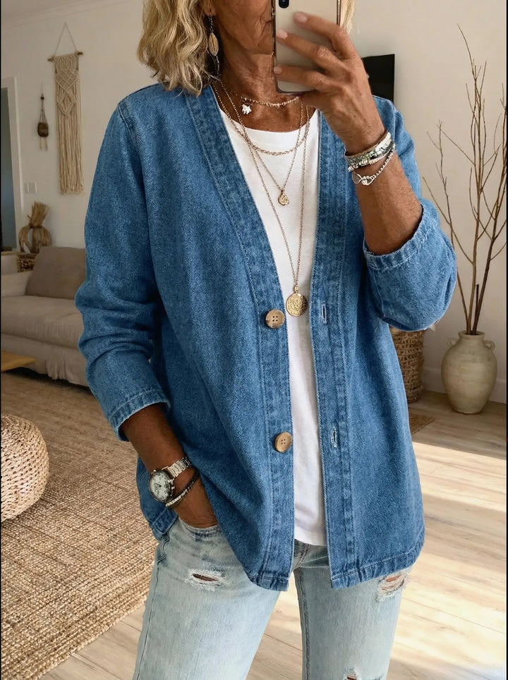 Helama - Casual Lightweight Denim Jacket
