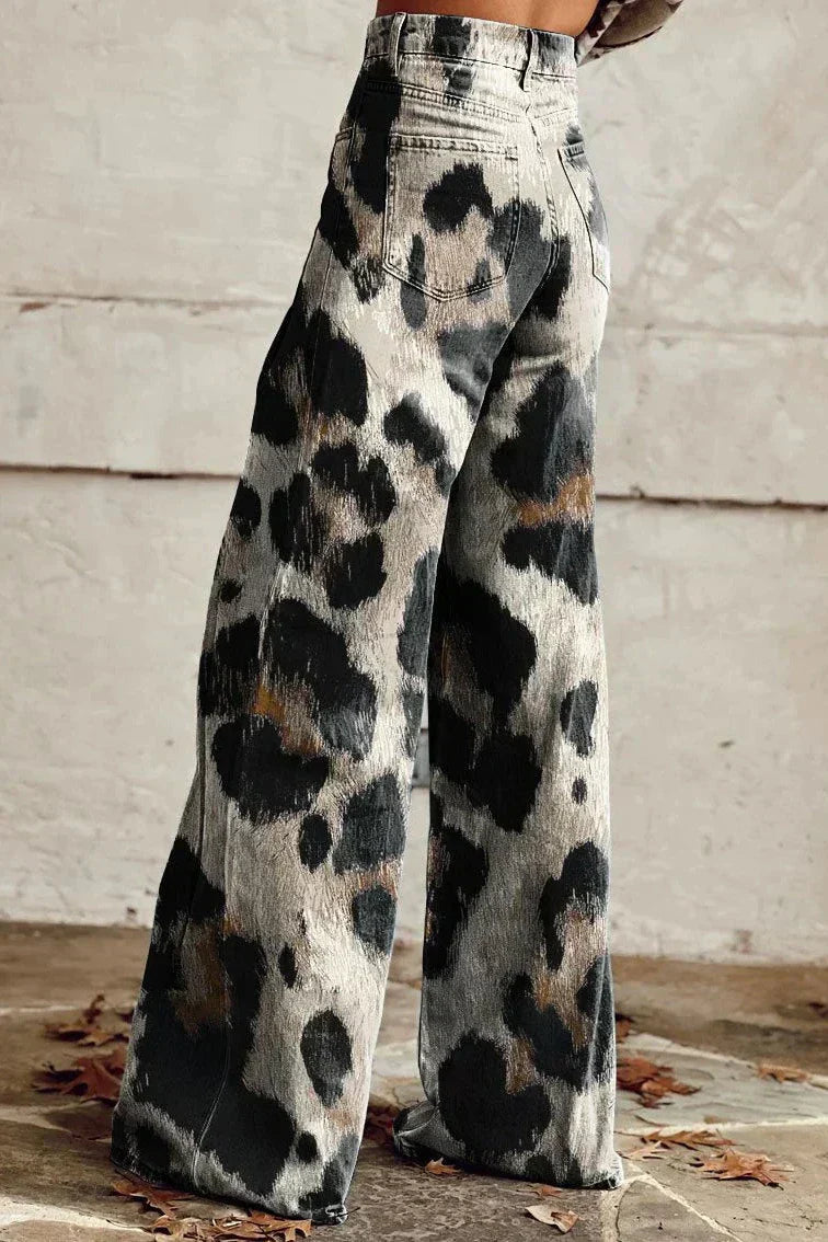 Mallory - Wide Legs Printed Pants