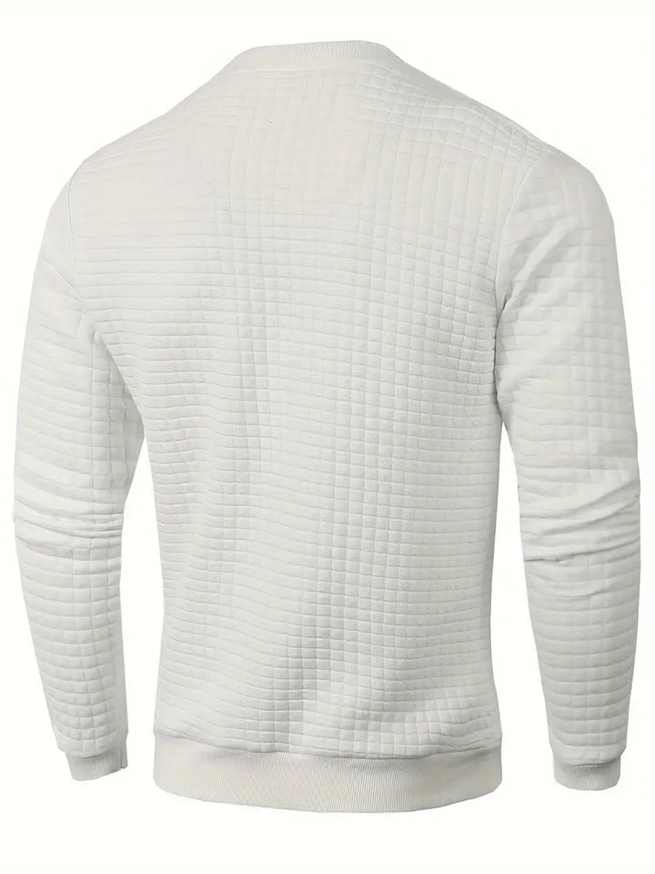 Andreas - Bohemian Plaid Long Sleeve Sweater