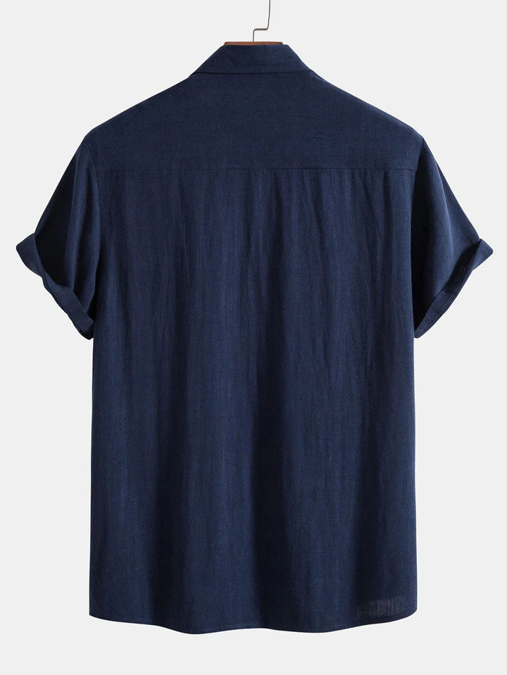 Booker - Linen Blend Shirt With Straight Trouser