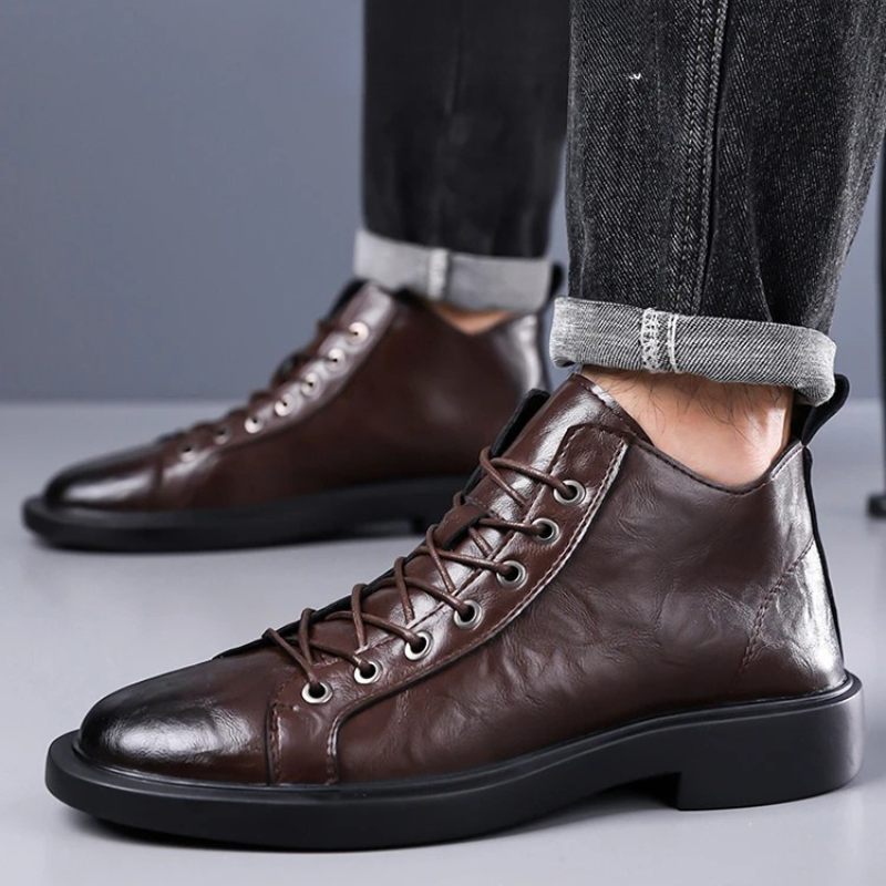 Ailton - Leather Lace Boots