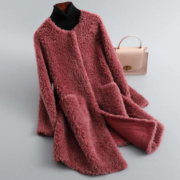 Tahliaa - Teddy Fleece Coat Wth Pockets