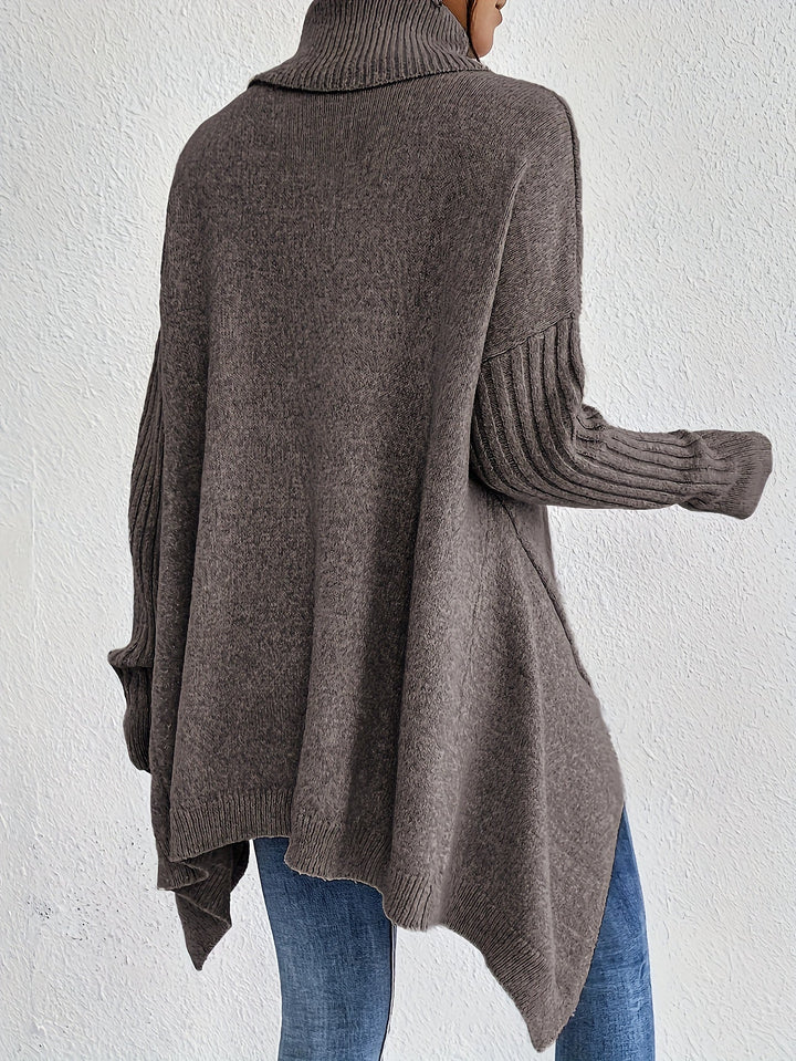 Tahlia - Matthias - Casual Asymmetrical Hem Hooded T-Shirt